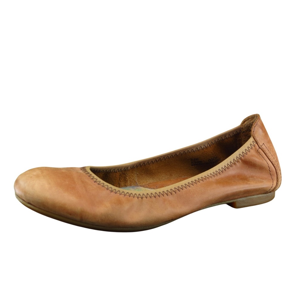 Born Women's Ballet Flats Size 6.5 Brown Leather Round Toe Casual Comfort